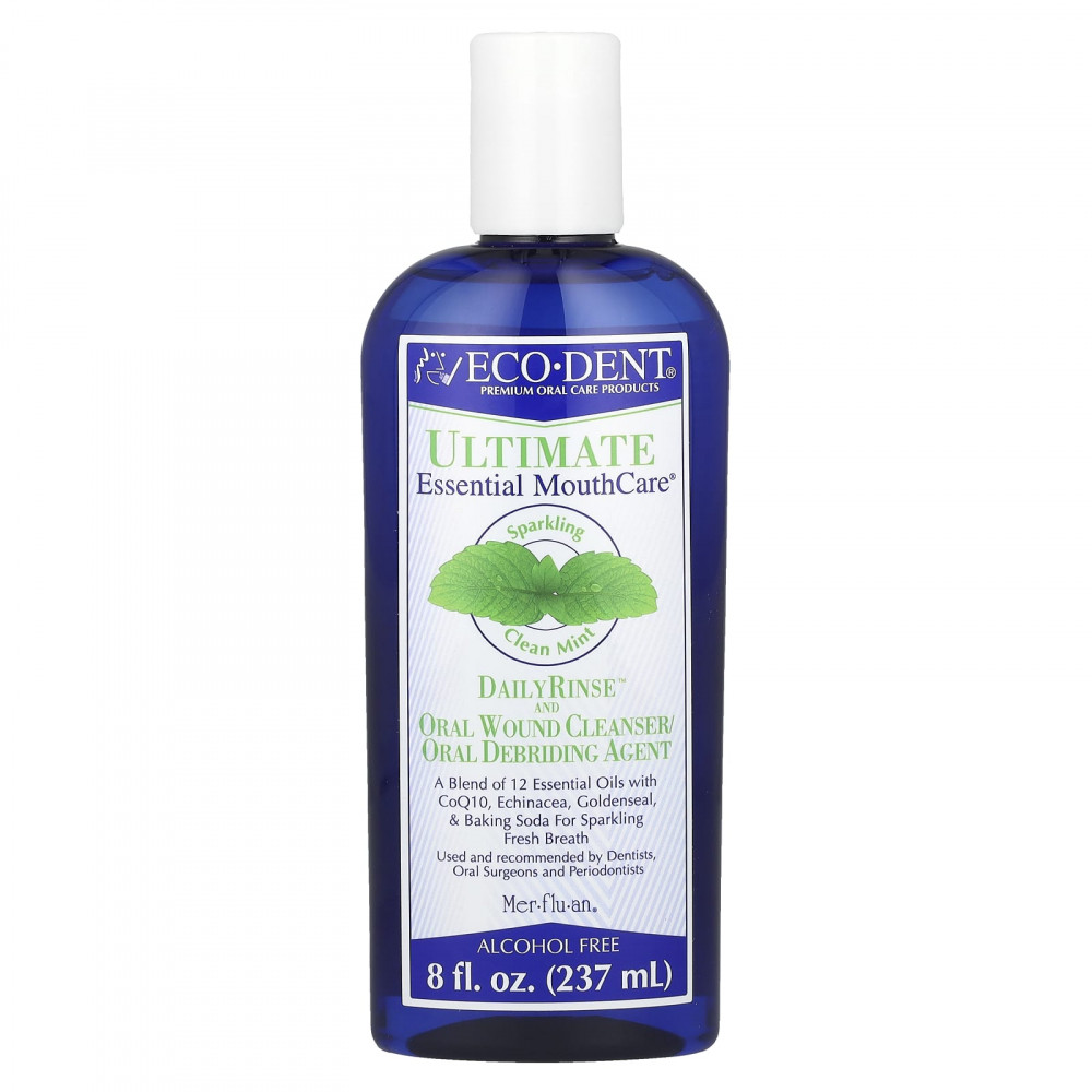 Eco-Dent, Ultimate Essential MouthCare®, DailyRinse™, средство для очищения и обработки ран, без спирта, чистая мята, 237 мл (8 жидк. унций) в Москве - eco-herb.ru | изображение Eco-Dent, Ultimate Essential MouthCare®, DailyRinse™, средство для очищения и обработки ран, без спирта, чистая мята, 237 мл (8 жидк. унций) в Москве - eco-herb.ru | фото