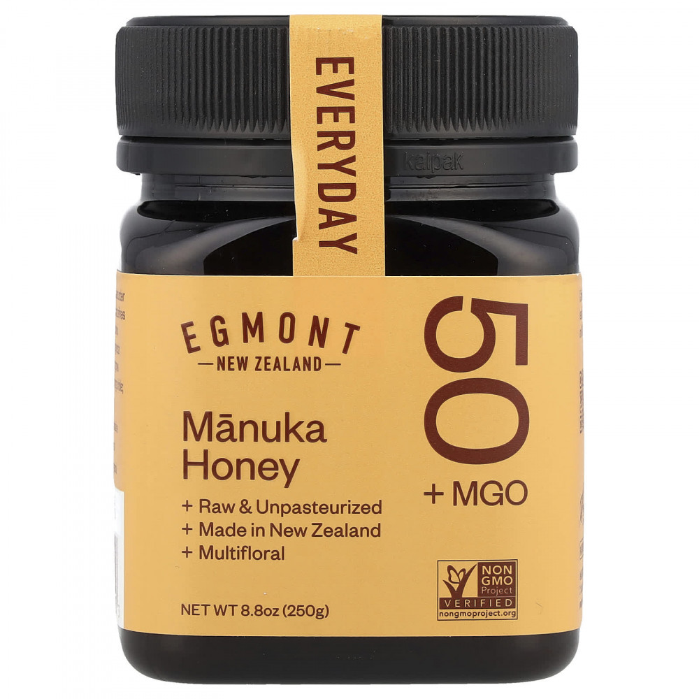 Egmont Honey, Мед манука, необработанный и непастеризованный, MGO 50+, 250 г (8,8 унции) в Москве - eco-herb.ru | изображение Egmont Honey, Мед манука, необработанный и непастеризованный, MGO 50+, 250 г (8,8 унции) в Москве - eco-herb.ru | фото
