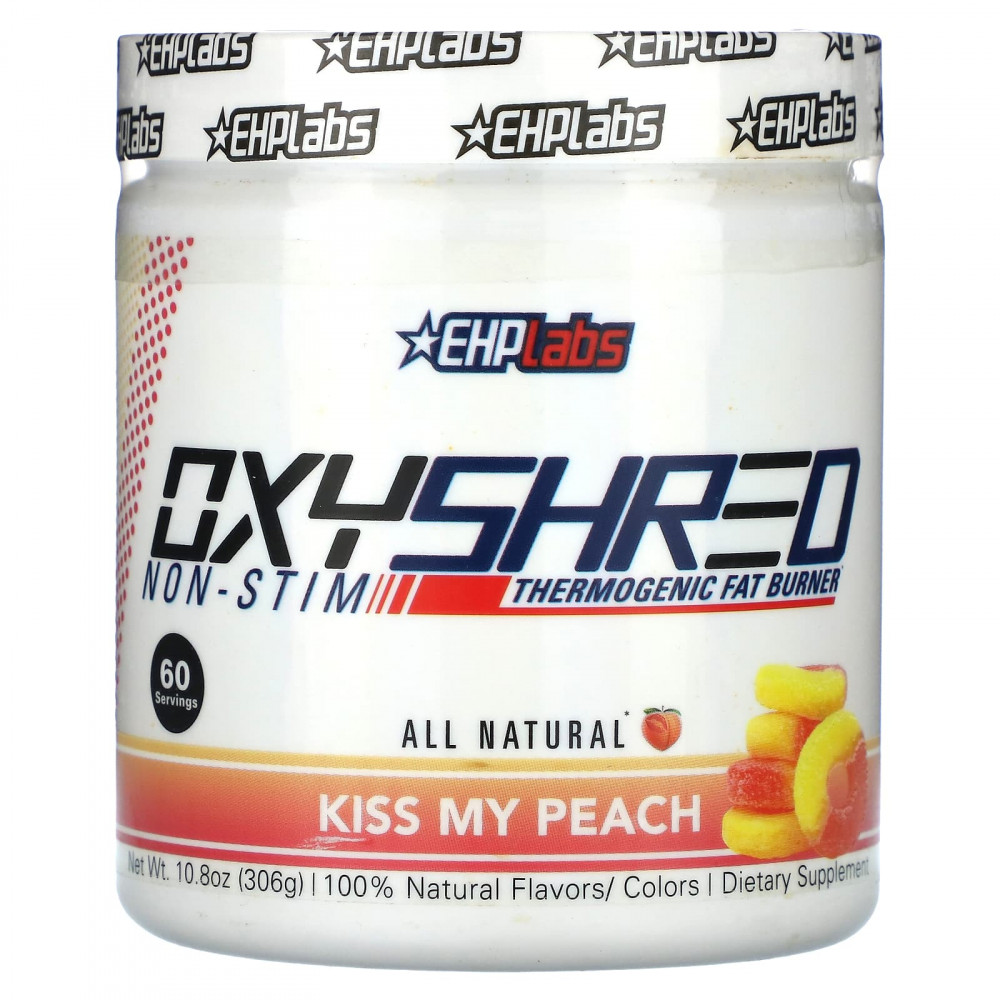 EHPlabs, OxyShred Non-Stim, термогенный сжигатель жира, Kiss My Peach, 306 г (10,8 унции) в Москве - eco-herb.ru | изображение EHPlabs, OxyShred Non-Stim, термогенный сжигатель жира, Kiss My Peach, 306 г (10,8 унции) в Москве - eco-herb.ru | фото