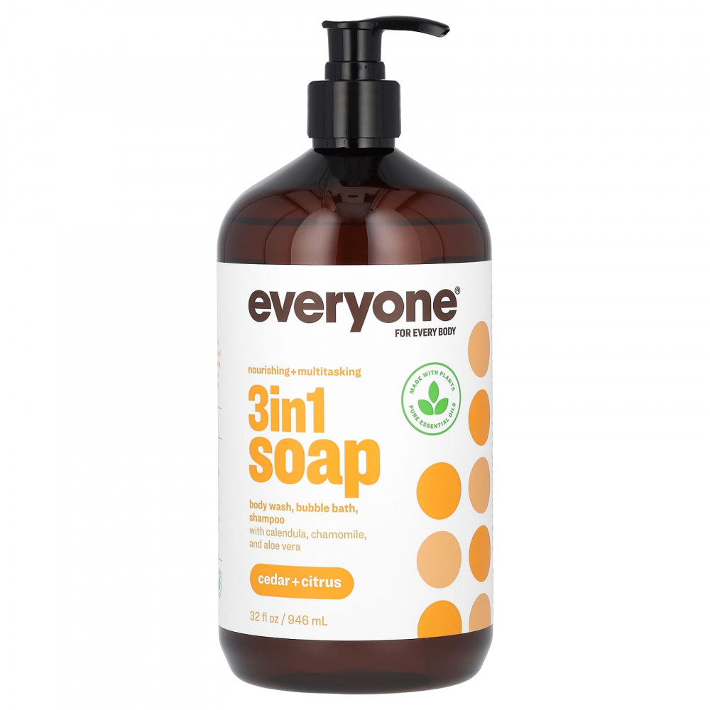 Everyone, мыло 3 в 1, кедр и цитрус, 946 мл (32 жидк. унции) в Москве - eco-herb.ru | изображение Everyone, мыло 3 в 1, кедр и цитрус, 946 мл (32 жидк. унции) в Москве - eco-herb.ru | фото