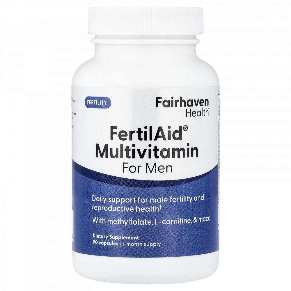 Fairhaven Health, FertilAid®, мультивитамины для мужчин, 90 капсул в Москве - eco-herb.ru | изображение Fairhaven Health, FertilAid®, мультивитамины для мужчин, 90 капсул в Москве - eco-herb.ru | фото