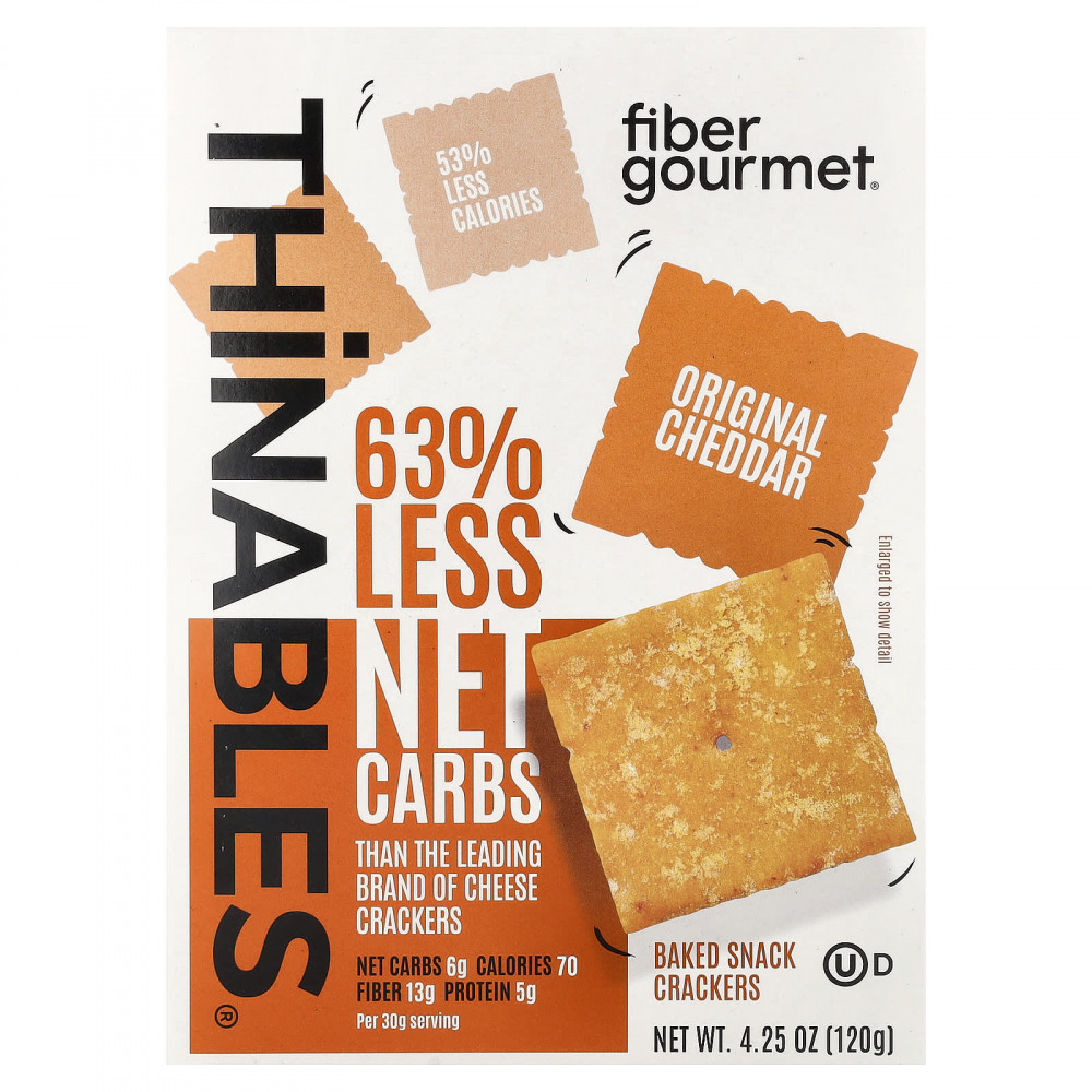 Fiber Gourmet, Thinables®, оригинальный вкус чеддера, 120 г (4,25 унции) в Москве - eco-herb.ru | изображение Fiber Gourmet, Thinables®, оригинальный вкус чеддера, 120 г (4,25 унции) в Москве - eco-herb.ru | фото
