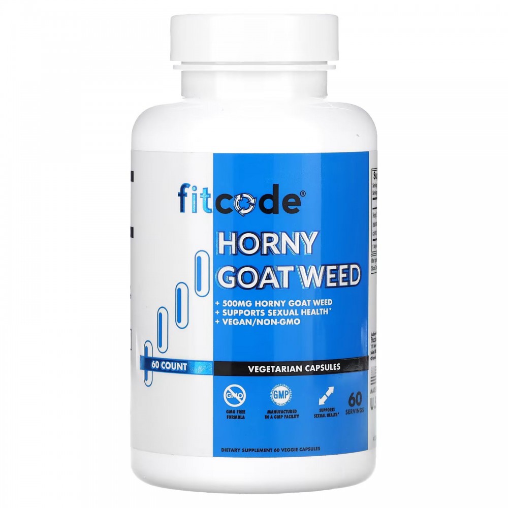 FITCODE, Horny Goat Weed, 500 mg, 60 Veggie Capsules в Москве - eco-herb.ru | фото