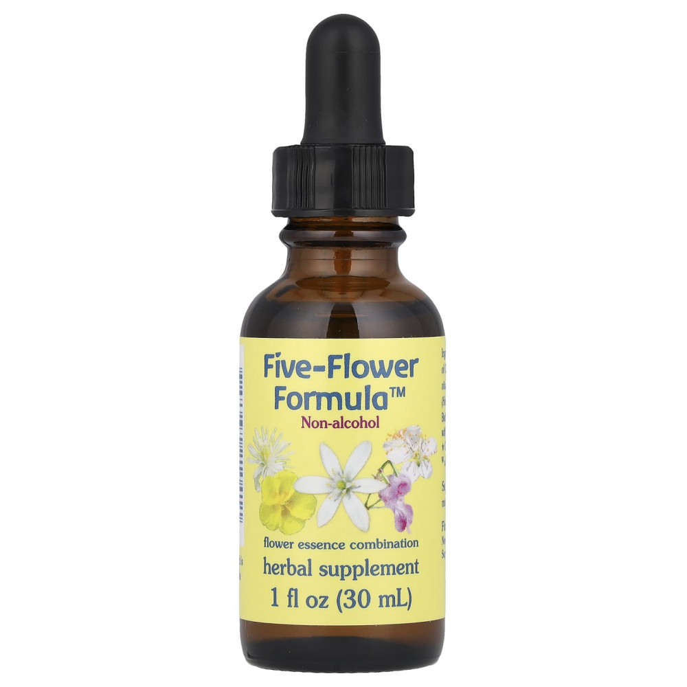 Flower Essence Services, Five-Flower Formula™, смесь цветочных эссенций, без спирта, 30 мл (1 жидк. унция) в Москве - eco-herb.ru | изображение Flower Essence Services, Five-Flower Formula™, смесь цветочных эссенций, без спирта, 30 мл (1 жидк. унция) в Москве - eco-herb.ru | фото