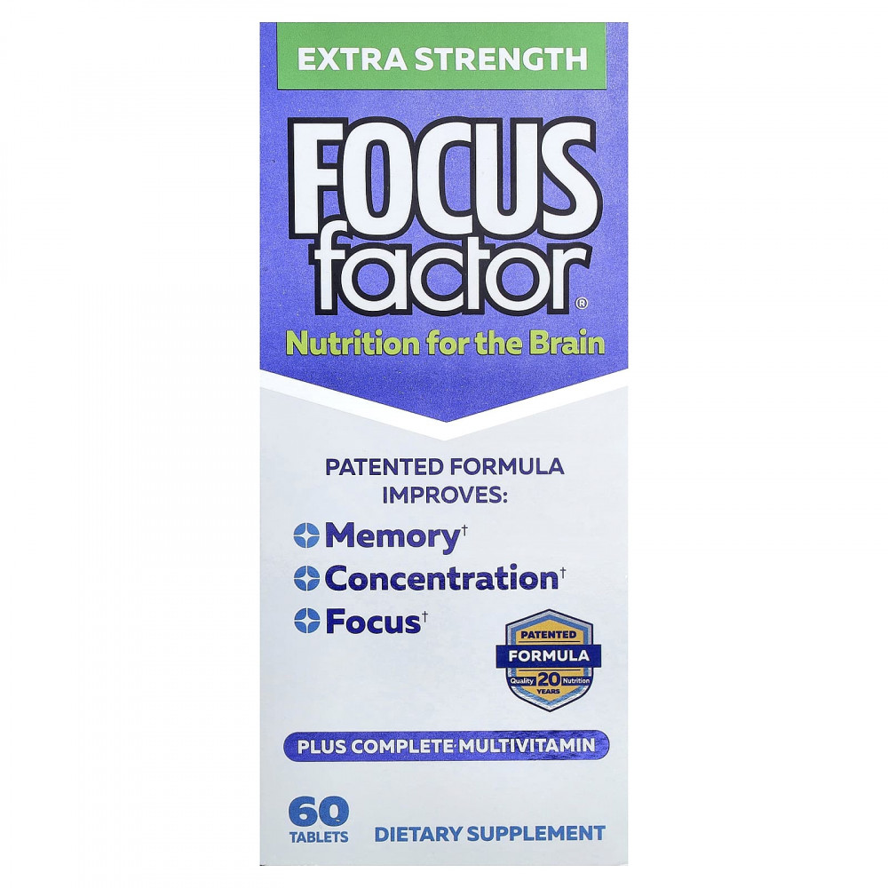 Focus Factor, Nutrition, для мозга, 60 таблеток в Москве - eco-herb.ru | изображение Focus Factor, Nutrition, для мозга, 60 таблеток в Москве - eco-herb.ru | фото