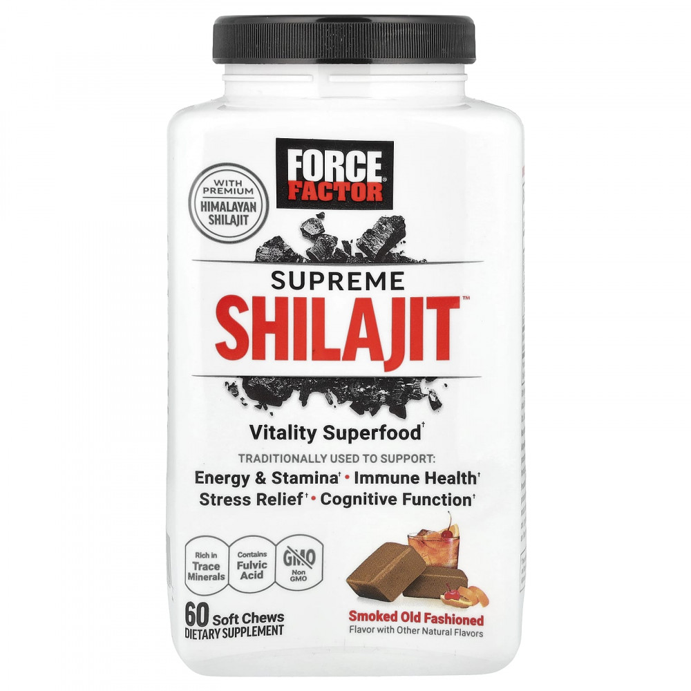Force Factor, Supreme Shilajit ™, старомодное копчение, 60 жевательных таблеток в Москве - eco-herb.ru | изображение Force Factor, Supreme Shilajit ™, старомодное копчение, 60 жевательных таблеток в Москве - eco-herb.ru | фото