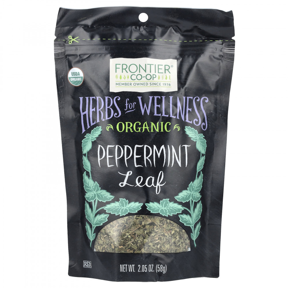 Frontier Co-op, органические листья перечной мяты, 58 г (2,05 унции) в Москве - eco-herb.ru | изображение Frontier Co-op, органические листья перечной мяты, 58 г (2,05 унции) в Москве - eco-herb.ru | фото
