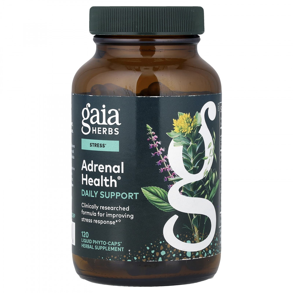 Gaia Herbs, Adrenal Health®, ежедневная поддержка, 120 капсул Phyto-Caps® в Москве - eco-herb.ru | изображение Gaia Herbs, Adrenal Health®, ежедневная поддержка, 120 капсул Phyto-Caps® в Москве - eco-herb.ru | фото