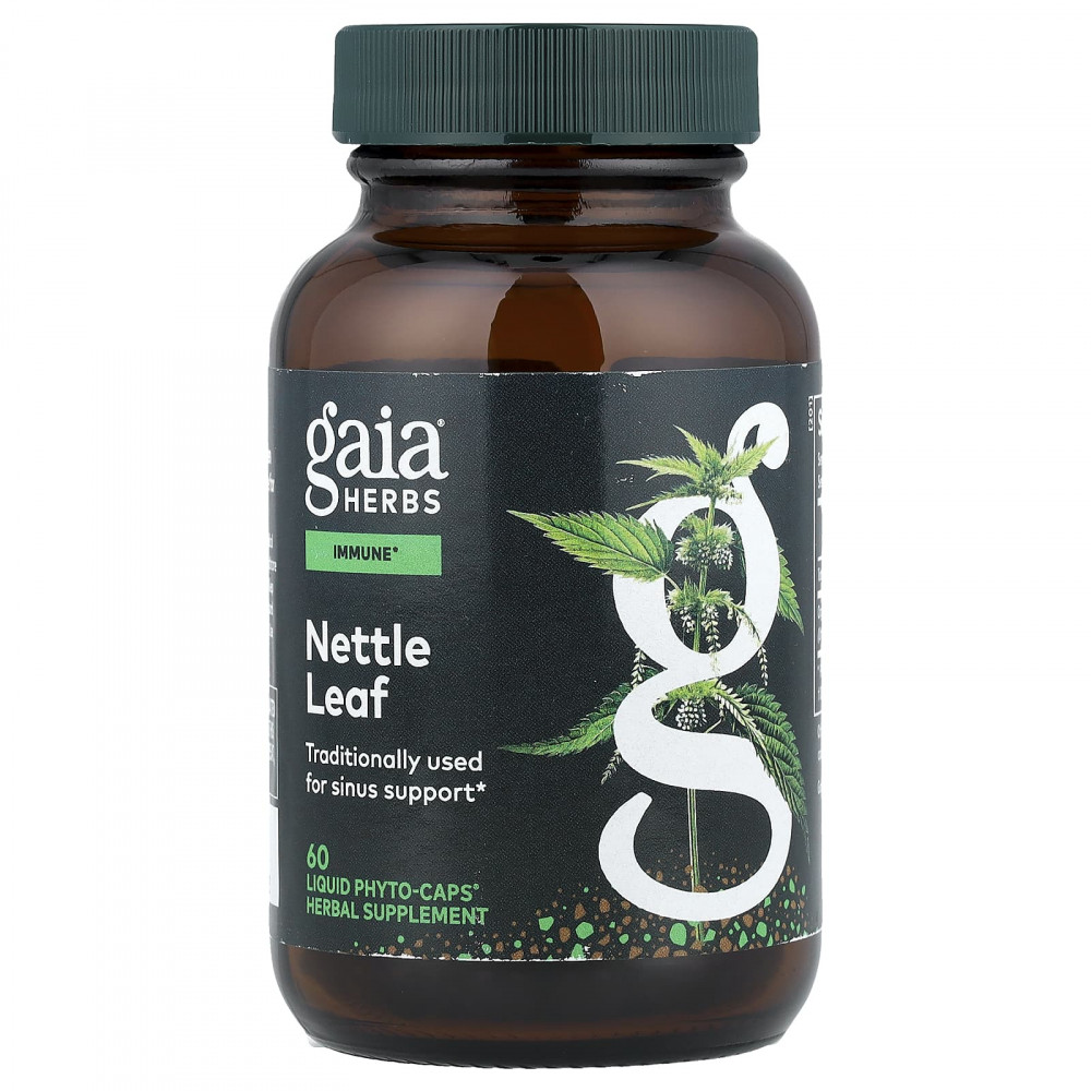 Gaia Herbs, листья крапивы, 60 Liquid Phyto-Caps® (225 мг в 1 капсуле) в Москве - eco-herb.ru | изображение Gaia Herbs, листья крапивы, 60 Liquid Phyto-Caps® (225 мг в 1 капсуле) в Москве - eco-herb.ru | фото