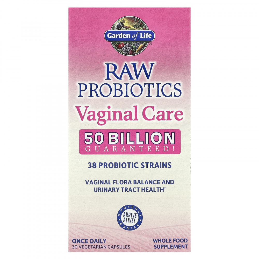Garden of Life, RAW Probiotics, Vaginal Care, добавка для здоровья влагалища, 30 вегетарианских капсул в Москве - eco-herb.ru | изображение Garden of Life, RAW Probiotics, Vaginal Care, добавка для здоровья влагалища, 30 вегетарианских капсул в Москве - eco-herb.ru | фото