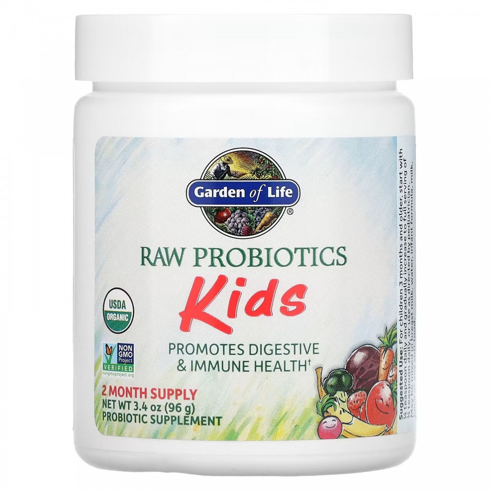 Пробиотики для детей. Raw probiotics Garden of Life. Garden of Life Kids probiotics. Пробиотик Garden of Life 80.