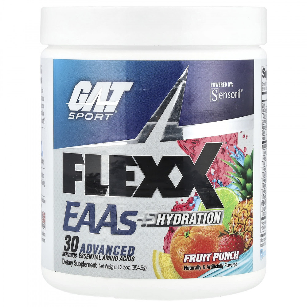 GAT, Flexx EAA + Hydration, фруктовый пунш, 354,9 г (12,5 унции) в Москве - eco-herb.ru | изображение GAT, Flexx EAA + Hydration, фруктовый пунш, 354,9 г (12,5 унции) в Москве - eco-herb.ru | фото