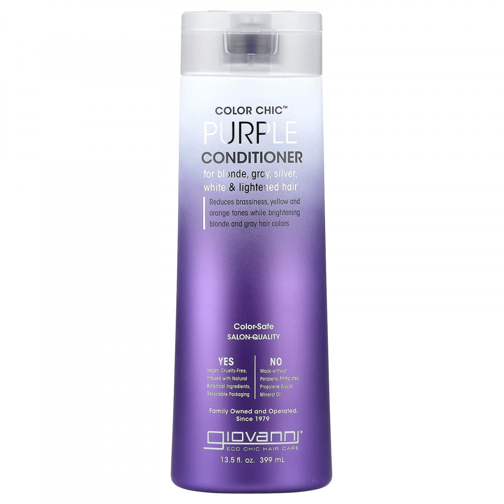 Giovanni, Color Chic ™, фиолетовый кондиционер, 399 мл (13,5 жидк. Унции) в Москве - eco-herb.ru | изображение Giovanni, Color Chic ™, фиолетовый кондиционер, 399 мл (13,5 жидк. Унции) в Москве - eco-herb.ru | фото