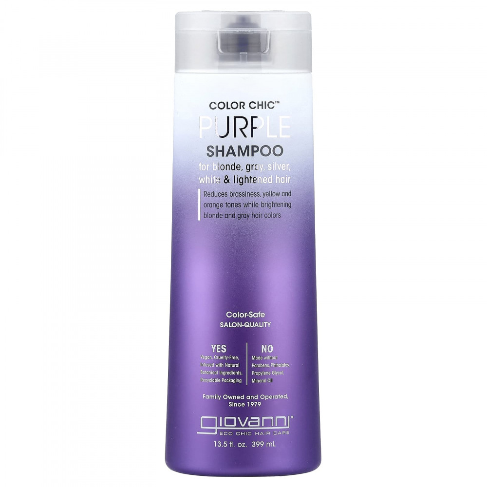 Giovanni, Color Chic ™, фиолетовый шампунь, 399 мл (13,5 жидк. Унции) в Москве - eco-herb.ru | изображение Giovanni, Color Chic ™, фиолетовый шампунь, 399 мл (13,5 жидк. Унции) в Москве - eco-herb.ru | фото