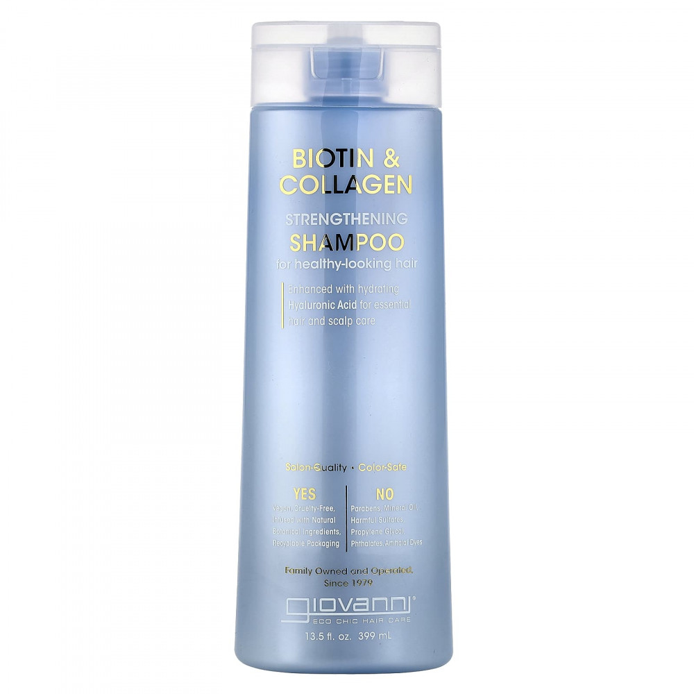 Giovanni, Укрепляющий шампунь с биотином и коллагеном, 399 мл (13,5 жидк. унц.) в Москве - eco-herb.ru | изображение Giovanni, Укрепляющий шампунь с биотином и коллагеном, 399 мл (13,5 жидк. унц.) в Москве - eco-herb.ru | фото