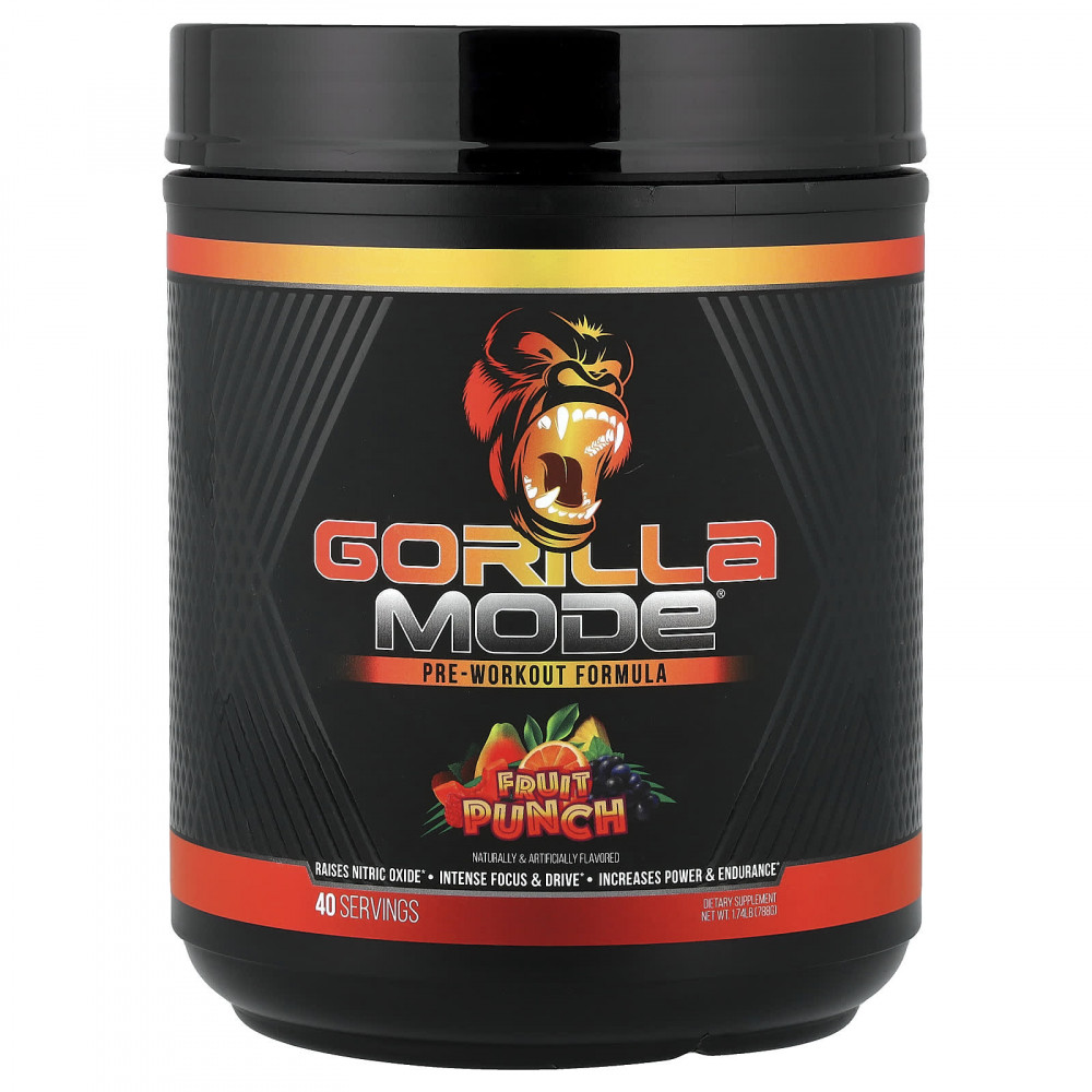 Gorilla Mind, Mode®, предтренировочная добавка, фруктовый пунш, 788 г (1,74 фунта) в Москве - eco-herb.ru | изображение Gorilla Mind, Mode®, предтренировочная добавка, фруктовый пунш, 788 г (1,74 фунта) в Москве - eco-herb.ru | фото