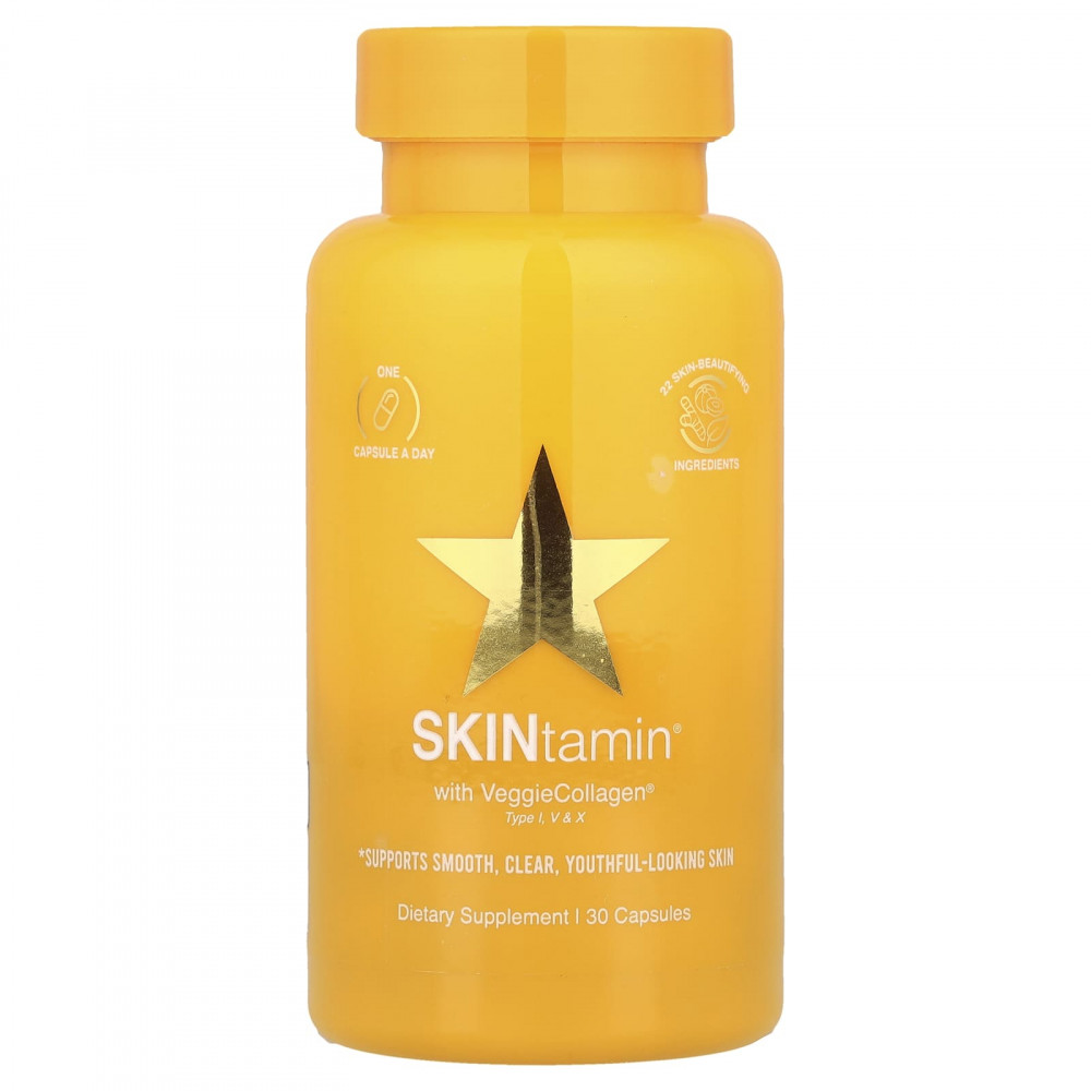 HAIRtamin, SKINtamin® With VeggieCollagen®, 30 капсул в Москве - eco-herb.ru | изображение HAIRtamin, SKINtamin® With VeggieCollagen®, 30 капсул в Москве - eco-herb.ru | фото