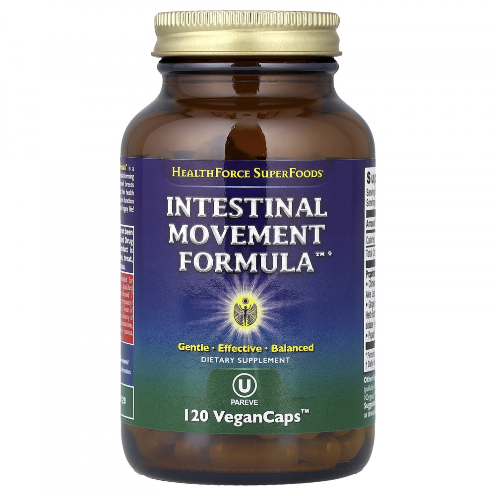 HealthForce Superfoods, Intestinal Movement Formula™, 120 веганских капсул™ в Москве - eco-herb.ru | изображение HealthForce Superfoods, Intestinal Movement Formula™, 120 веганских капсул™ в Москве - eco-herb.ru | фото