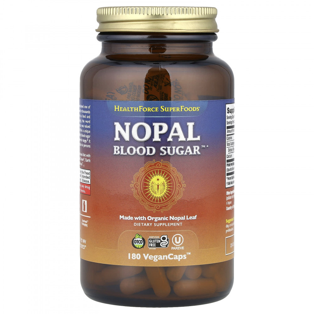 HealthForce Superfoods, Nopal Blood Sugar ™, 180 веганских капсул ™ (500 мг на капсулу) в Москве - eco-herb.ru | изображение HealthForce Superfoods, Nopal Blood Sugar ™, 180 веганских капсул ™ (500 мг на капсулу) в Москве - eco-herb.ru | фото