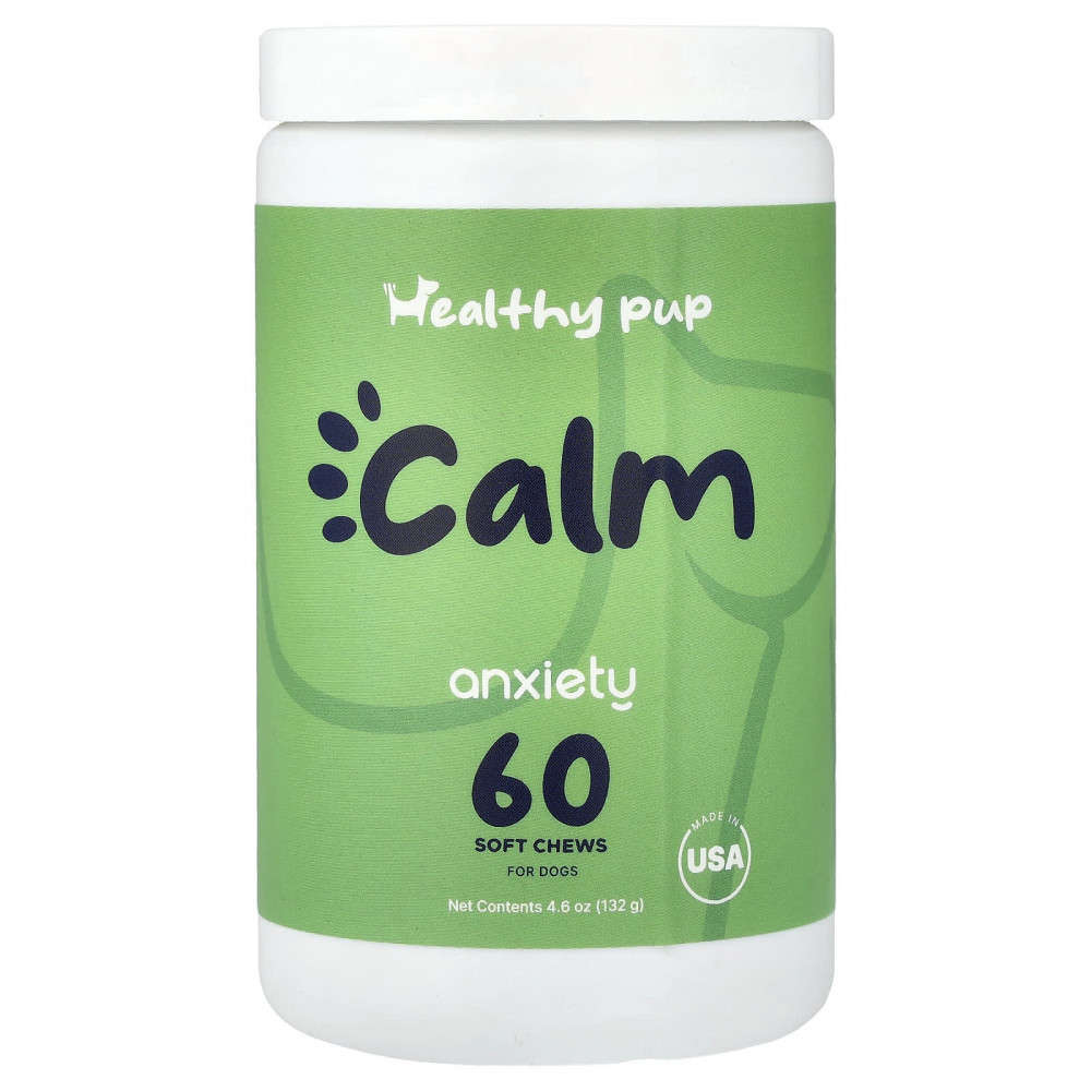 Healthy Pup, Calm, Anxiety, для собак, 60 жевательных таблеток, 132 г (4,6 унции) в Москве - eco-herb.ru | изображение Healthy Pup, Calm, Anxiety, для собак, 60 жевательных таблеток, 132 г (4,6 унции) в Москве - eco-herb.ru | фото