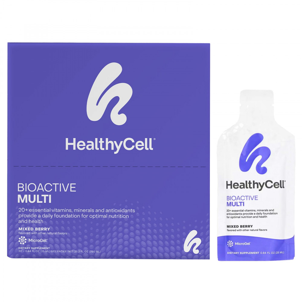 HealthyCell, Bioactive Multi, ягодное ассорти, 30 гелевых пакетиков по 25 мл (0,84 жидк. Унции) в Москве - eco-herb.ru | изображение HealthyCell, Bioactive Multi, ягодное ассорти, 30 гелевых пакетиков по 25 мл (0,84 жидк. Унции) в Москве - eco-herb.ru | фото