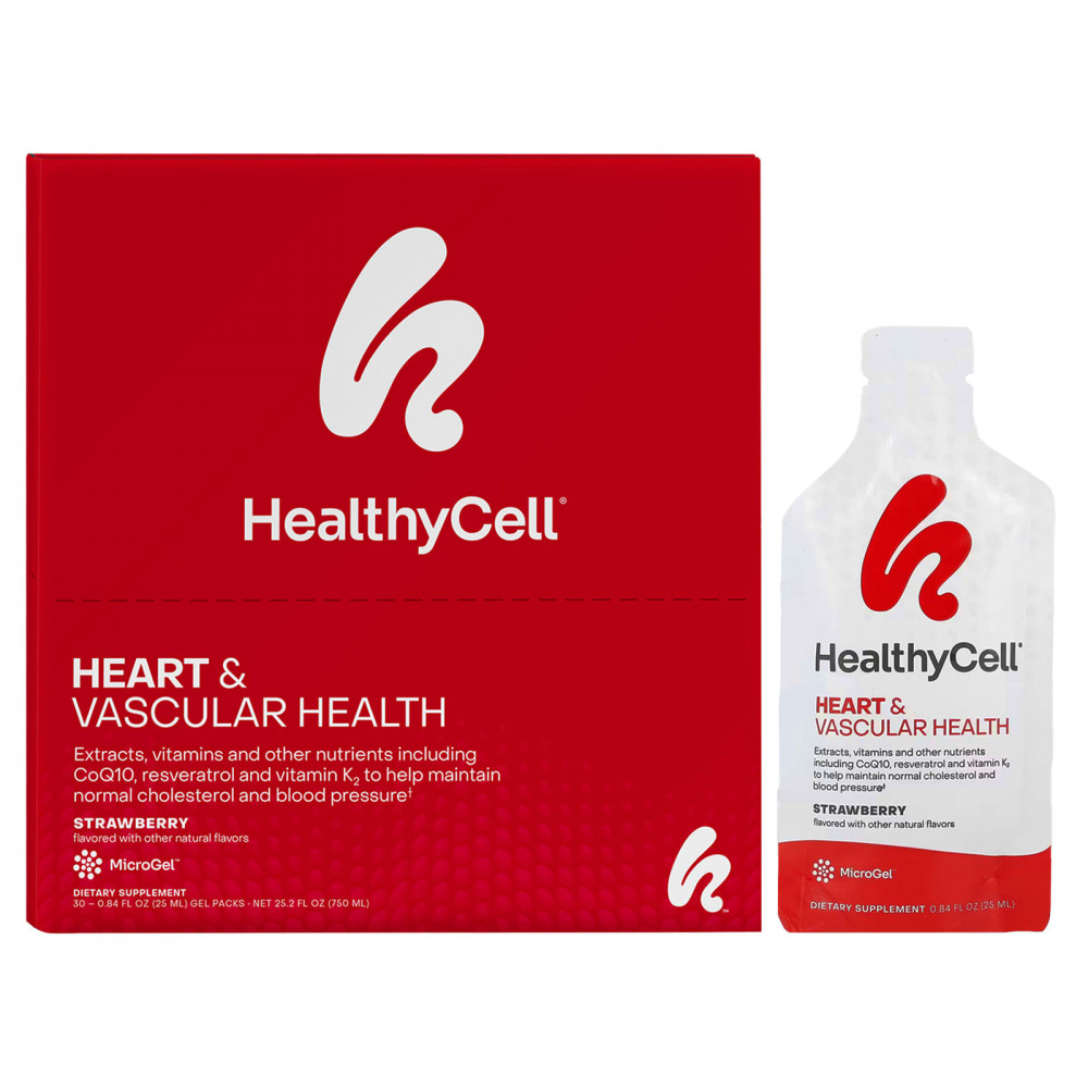 HealthyCell, Heart & Vascular Health, клубника, 30 гелевых пакетиков по 25 мл (0,84 жидк. Унции) в Москве - eco-herb.ru | изображение HealthyCell, Heart & Vascular Health, клубника, 30 гелевых пакетиков по 25 мл (0,84 жидк. Унции) в Москве - eco-herb.ru | фото