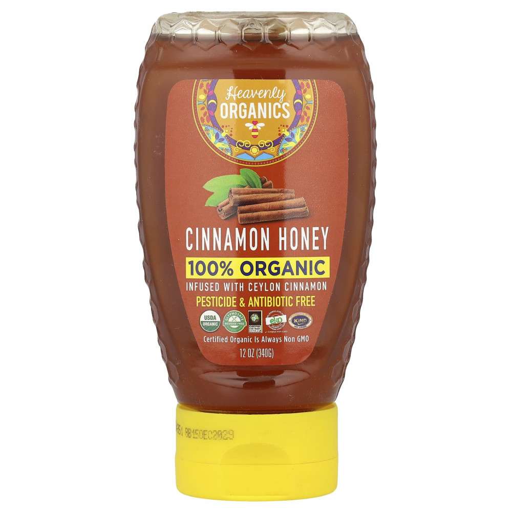 Heavenly Organics, 100% органический мед с корицей, 340 г (12 унций) в Москве - eco-herb.ru | изображение Heavenly Organics, 100% органический мед с корицей, 340 г (12 унций) в Москве - eco-herb.ru | фото
