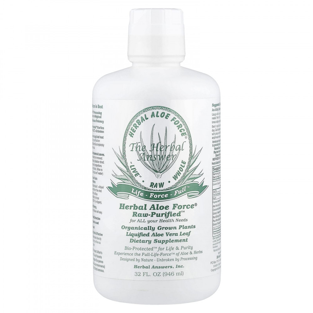 Herbal Answers, Herbal Aloe Force®, Raw Purified™, 946 мл (32 жидк. унции) в Москве - eco-herb.ru | изображение Herbal Answers, Herbal Aloe Force®, Raw Purified™, 946 мл (32 жидк. унции) в Москве - eco-herb.ru | фото