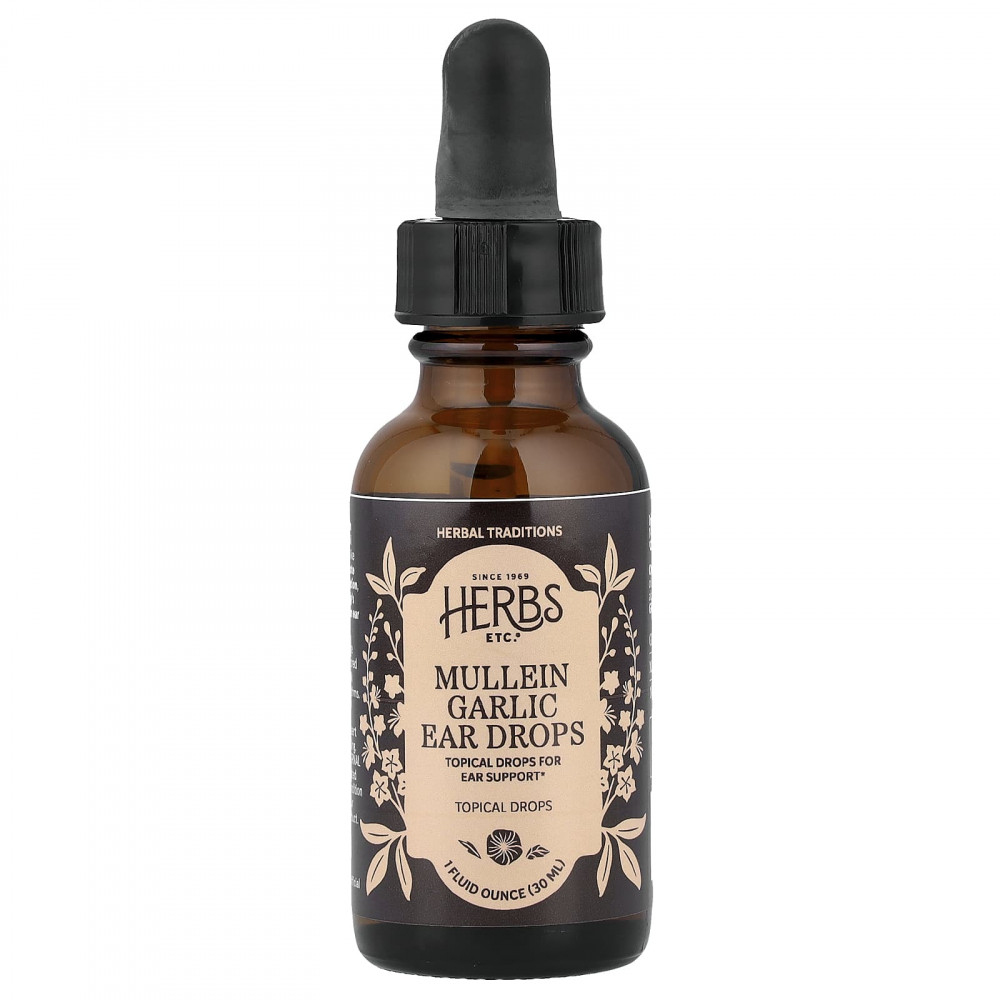 Herbs Etc., коровяк и чеснок, ушные капли, 30 мл (1 жидк. унция) в Москве - eco-herb.ru | изображение Herbs Etc., коровяк и чеснок, ушные капли, 30 мл (1 жидк. унция) в Москве - eco-herb.ru | фото