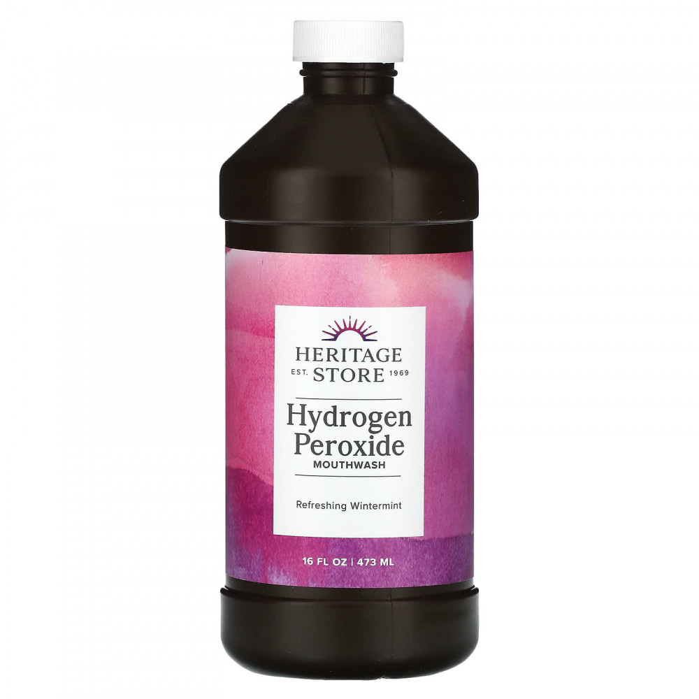 Heritage Store, Жидкость для полоскания рта с перекисью водорода, освежающая зимняя мята, 473 мл (16 жидк. унц.) в Москве - eco-herb.ru | изображение Heritage Store, Жидкость для полоскания рта с перекисью водорода, освежающая зимняя мята, 473 мл (16 жидк. унц.) в Москве - eco-herb.ru | фото