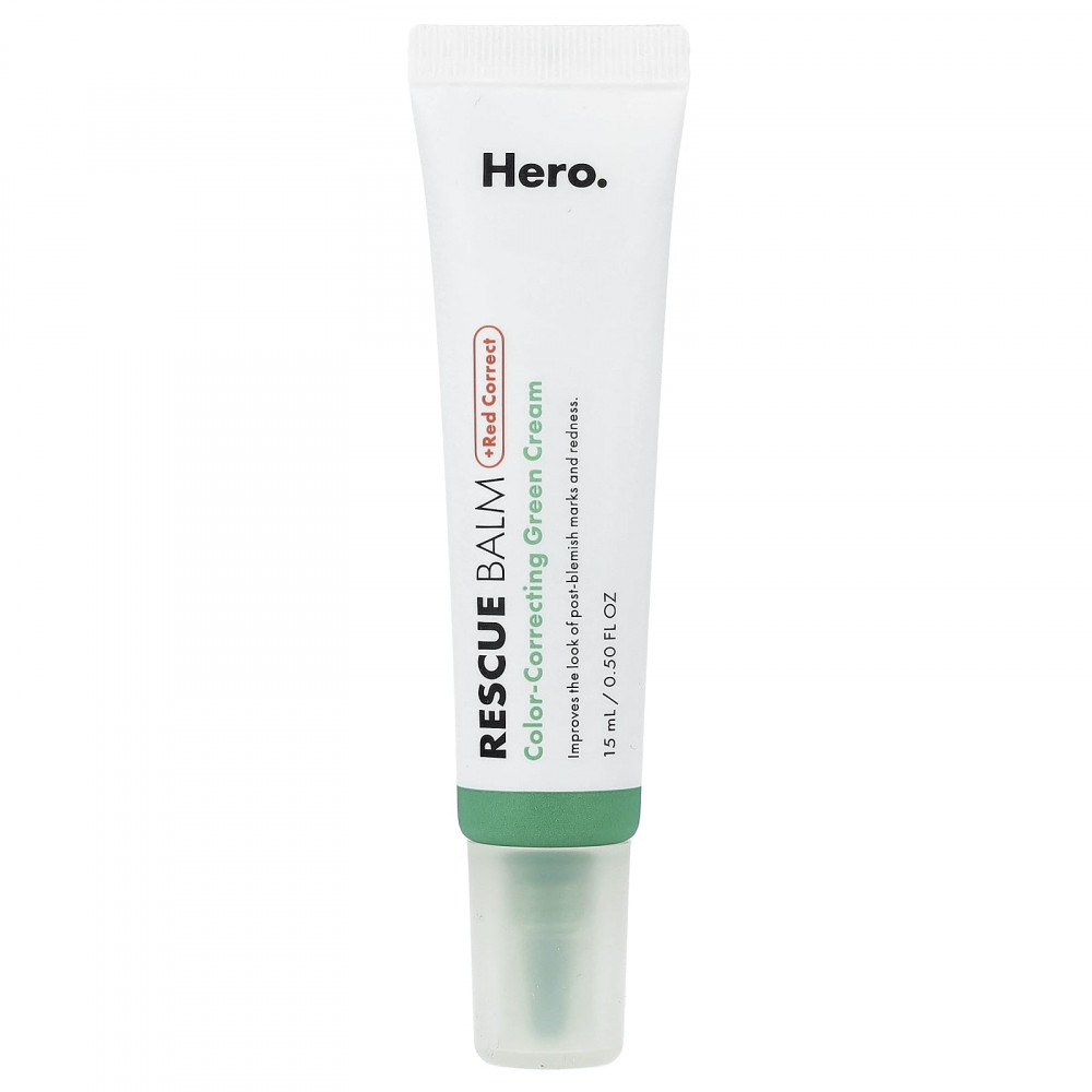 Hero Cosmetics, Rescue Balm + Red Correct, зелёный крем для коррекции цвета, 15 мл в Москве - eco-herb.ru | изображение Hero Cosmetics, Rescue Balm + Red Correct, зелёный крем для коррекции цвета, 15 мл в Москве - eco-herb.ru | фото