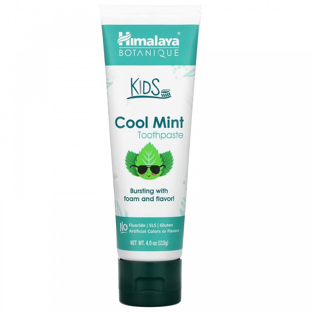 Himalaya, Botanique, Kids Toothpaste, Cool Mint, 4.0 oz (113 ml) в Москве - eco-herb.ru | фото