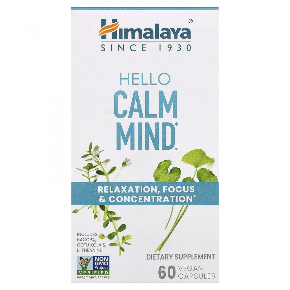 Himalaya, Hello Calm Mind™, 60 веганских капсул в Москве - eco-herb.ru | изображение Himalaya, Hello Calm Mind™, 60 веганских капсул в Москве - eco-herb.ru | фото