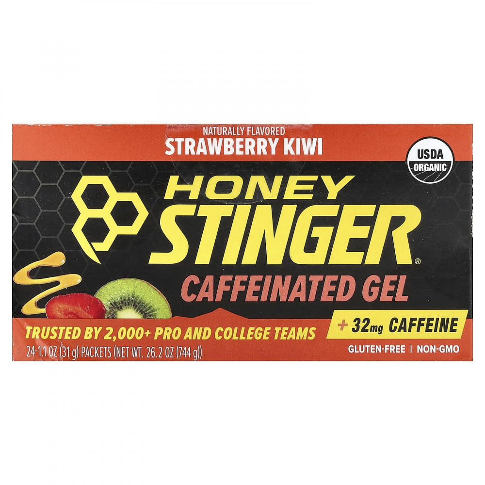 Honey Stinger, гель с кофеином, клубника и киви, 24 пакетика по 31 г (1,1 унции) в Москве - eco-herb.ru | изображение Honey Stinger, гель с кофеином, клубника и киви, 24 пакетика по 31 г (1,1 унции) в Москве - eco-herb.ru | фото
