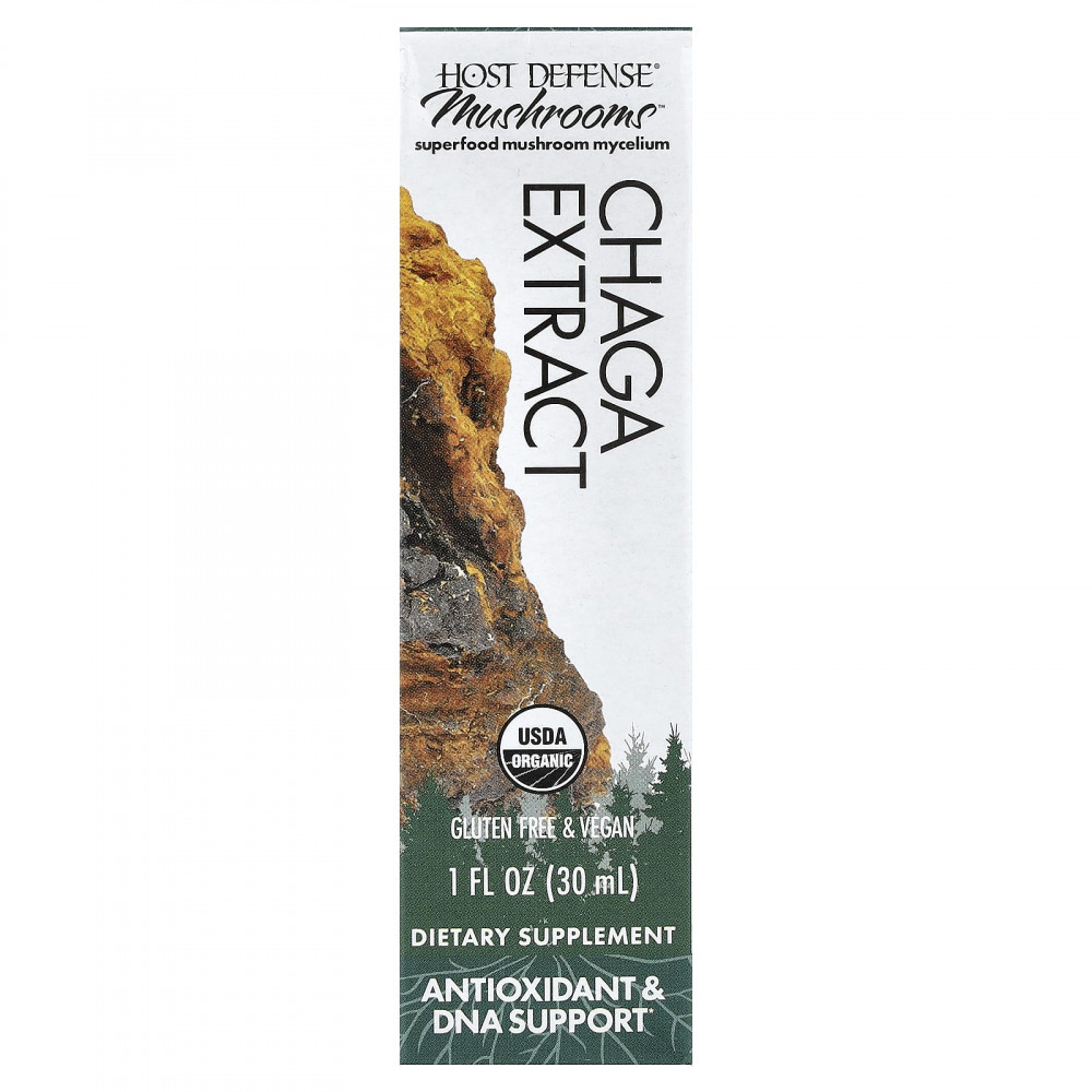 Host Defense, Mushrooms™, органический экстракт чаги, 30 мл (1 жидк. унция) в Москве - eco-herb.ru | изображение Host Defense, Mushrooms™, органический экстракт чаги, 30 мл (1 жидк. унция) в Москве - eco-herb.ru | фото