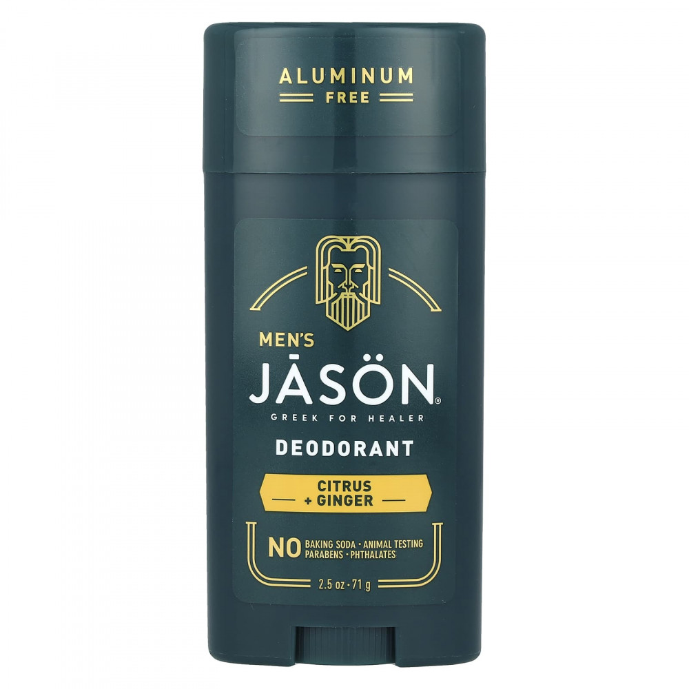Jason Natural, Для мужчин, дезодорант, без алюминия, цитрус и имбирь, 71 г (2,5 унции) (Товар снят с продажи) в Москве - eco-herb.ru | изображение Jason Natural, Для мужчин, дезодорант, без алюминия, цитрус и имбирь, 71 г (2,5 унции) (Товар снят с продажи) в Москве - eco-herb.ru | фото