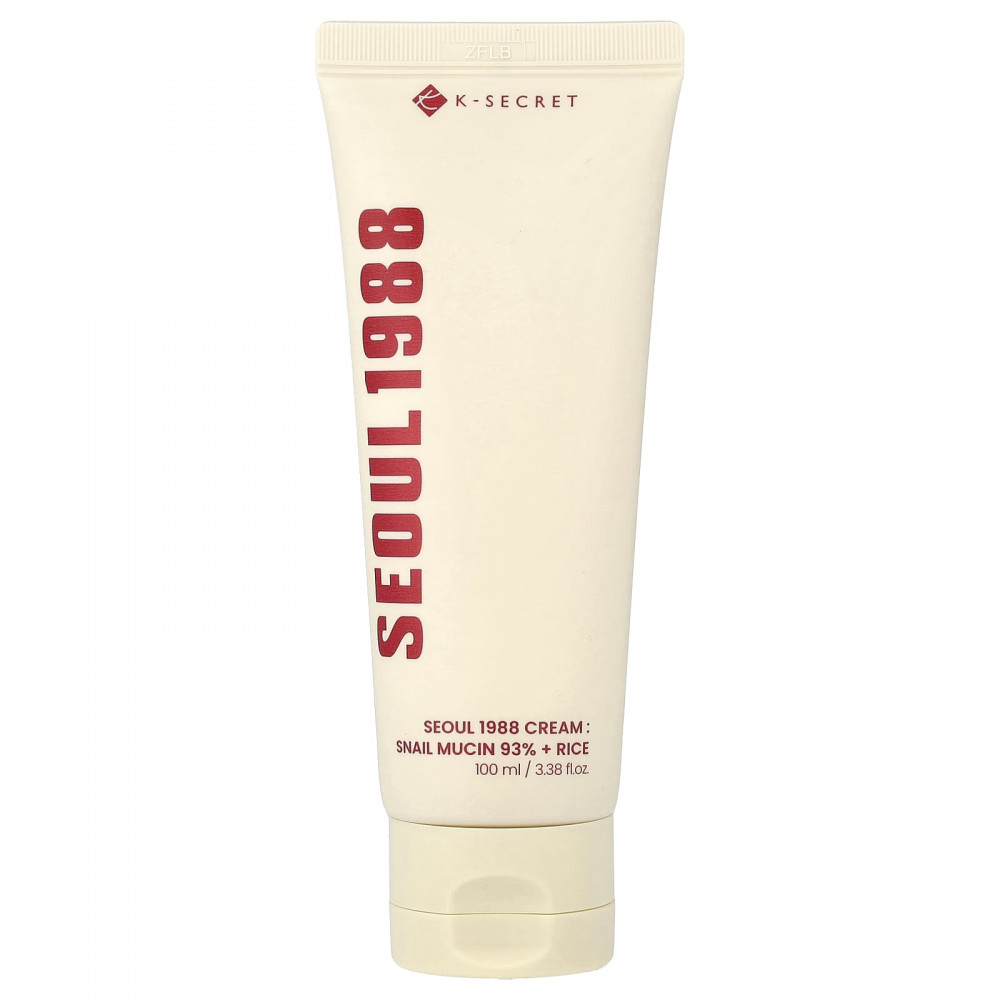 K-Secret, Seoul 1988 Cream, муцин улитки, 93% и рис, 100 мл (3,38 жидк. унции) в Москве - eco-herb.ru | изображение K-Secret, Seoul 1988 Cream, муцин улитки, 93% и рис, 100 мл (3,38 жидк. унции) в Москве - eco-herb.ru | фото