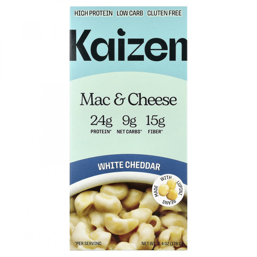 Kaizen, макароны с сыром, белый чеддер, 178 г (6,4 унции) в Москве - eco-herb.ru | изображение Kaizen, макароны с сыром, белый чеддер, 178 г (6,4 унции) в Москве - eco-herb.ru | фото
