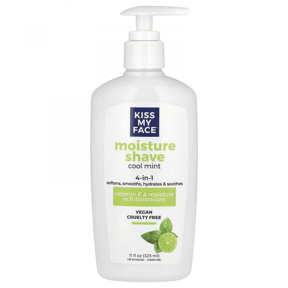 Kiss My Face, Увлажняющее средство для бритья 4 в 1, прохладная мята, 325 мл (11 жидк. унц.) в Москве - eco-herb.ru | изображение Kiss My Face, Увлажняющее средство для бритья 4 в 1, прохладная мята, 325 мл (11 жидк. унц.) в Москве - eco-herb.ru | фото