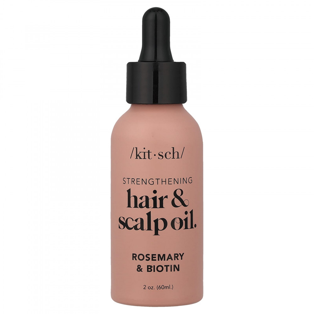 Kitsch, укрепляющее масло для волос и кожи головы, розмарин и биотин, 60 мл (2 унции) в Москве - eco-herb.ru | изображение Kitsch, укрепляющее масло для волос и кожи головы, розмарин и биотин, 60 мл (2 унции) в Москве - eco-herb.ru | фото