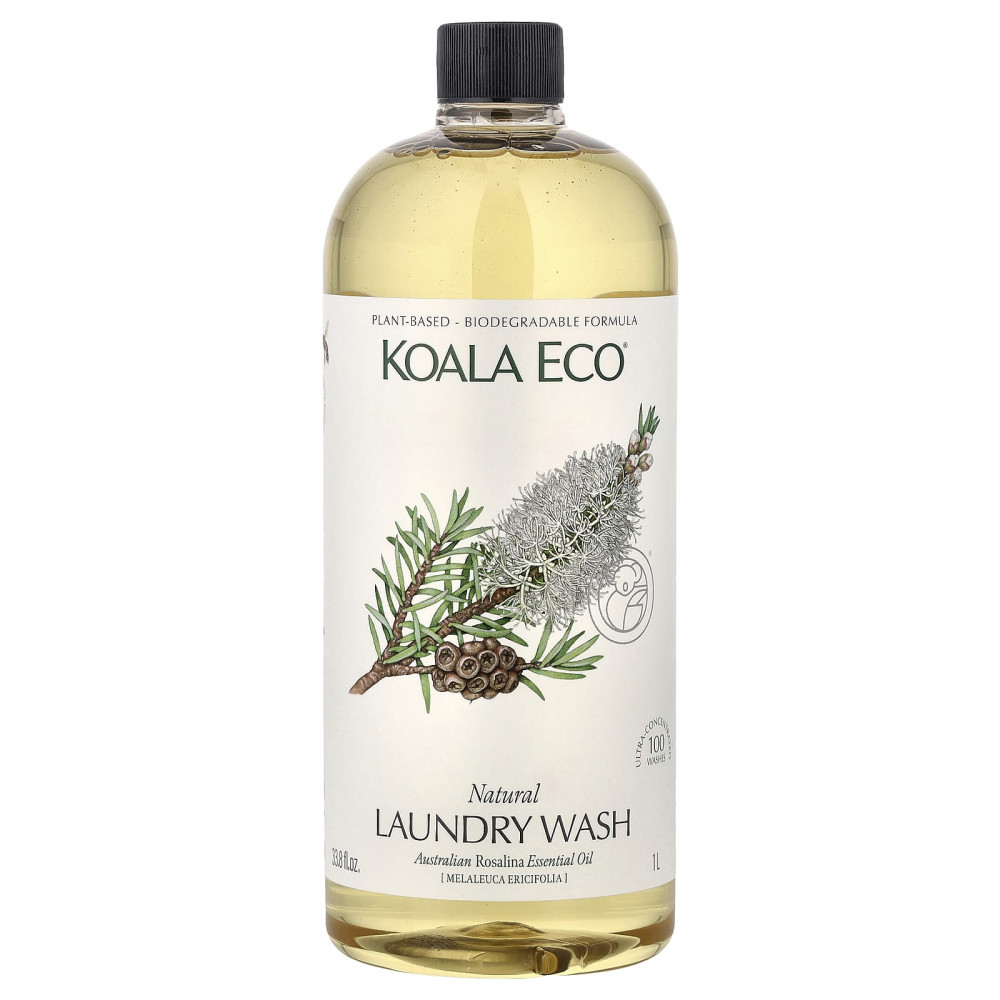 Koala Eco, натуральное средство для стирки, эфирное масло австралийской розалины, 1 л (33,8 жидк. унции) в Москве - eco-herb.ru | изображение Koala Eco, натуральное средство для стирки, эфирное масло австралийской розалины, 1 л (33,8 жидк. унции) в Москве - eco-herb.ru | фото