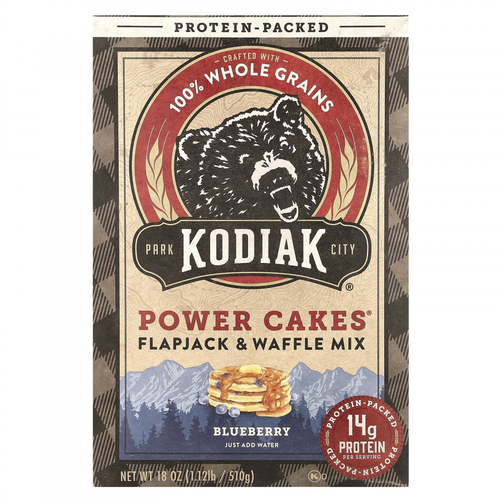 Kodiak Cakes, Power Cakes®, смесь для лепешек и вафель, голубика, 510 г (18 унций) в Москве - eco-herb.ru | изображение Kodiak Cakes, Power Cakes®, смесь для лепешек и вафель, голубика, 510 г (18 унций) в Москве - eco-herb.ru | фото