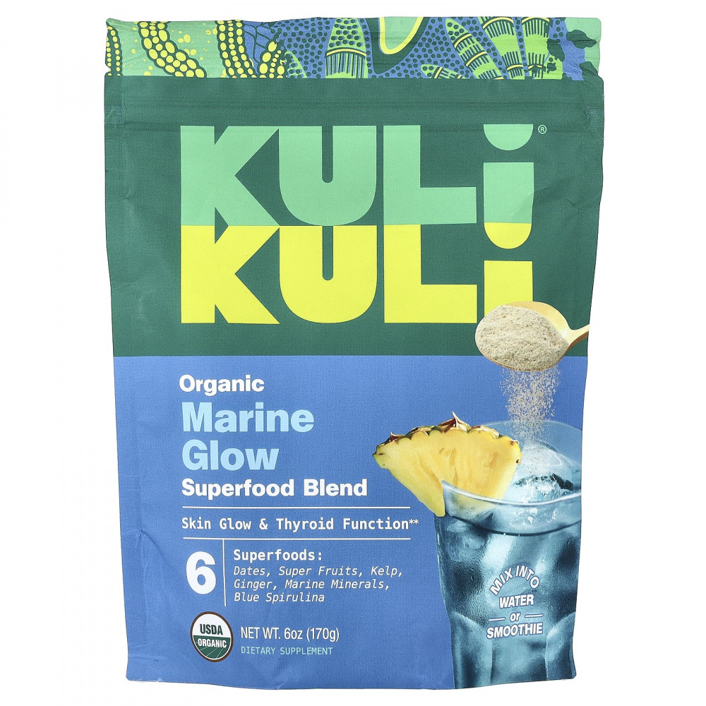Kuli Kuli, Органическая смесь суперпродуктов, Marine Glow, 170 г (6 унций) в Москве - eco-herb.ru | изображение Kuli Kuli, Органическая смесь суперпродуктов, Marine Glow, 170 г (6 унций) в Москве - eco-herb.ru | фото
