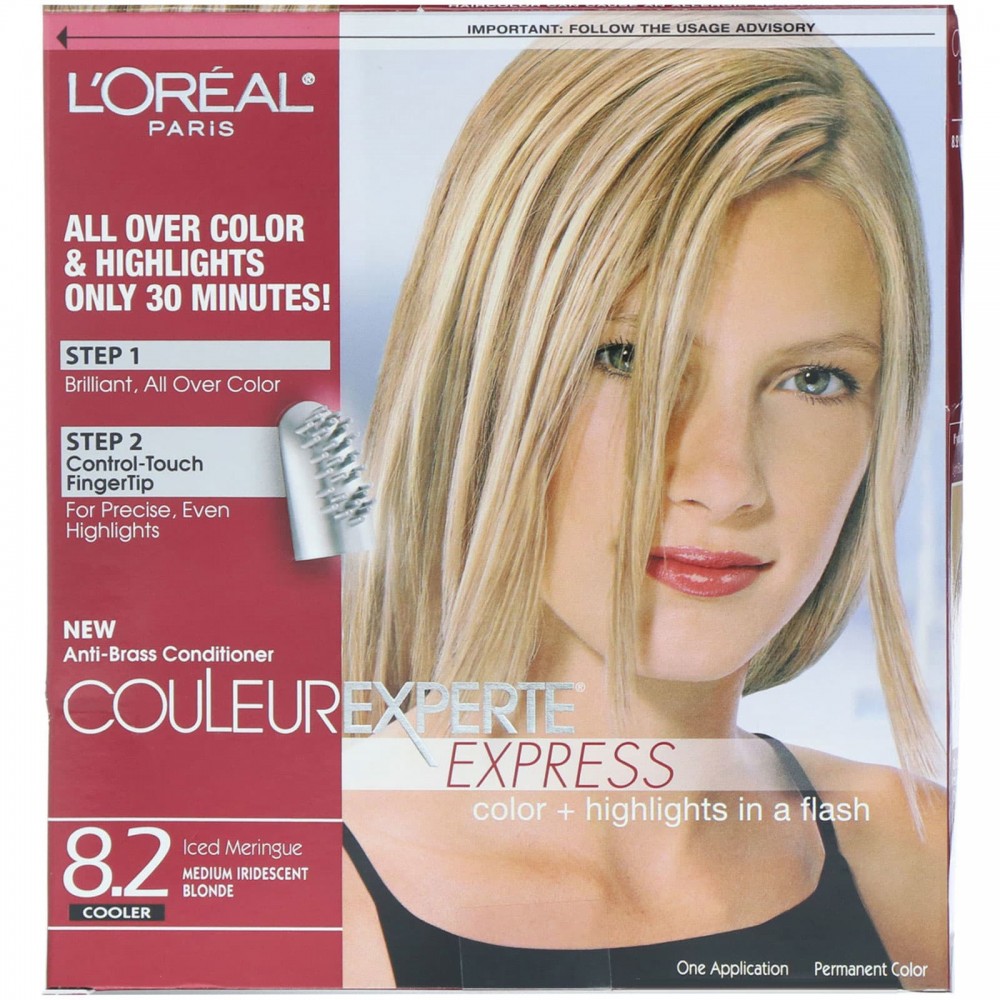 LOreal, Couleur Experte Express, краска для волос с эффектом выгоревших  прядей, оттенок 8.2 «Сияющий блонд», на 1 применение купить в Москве