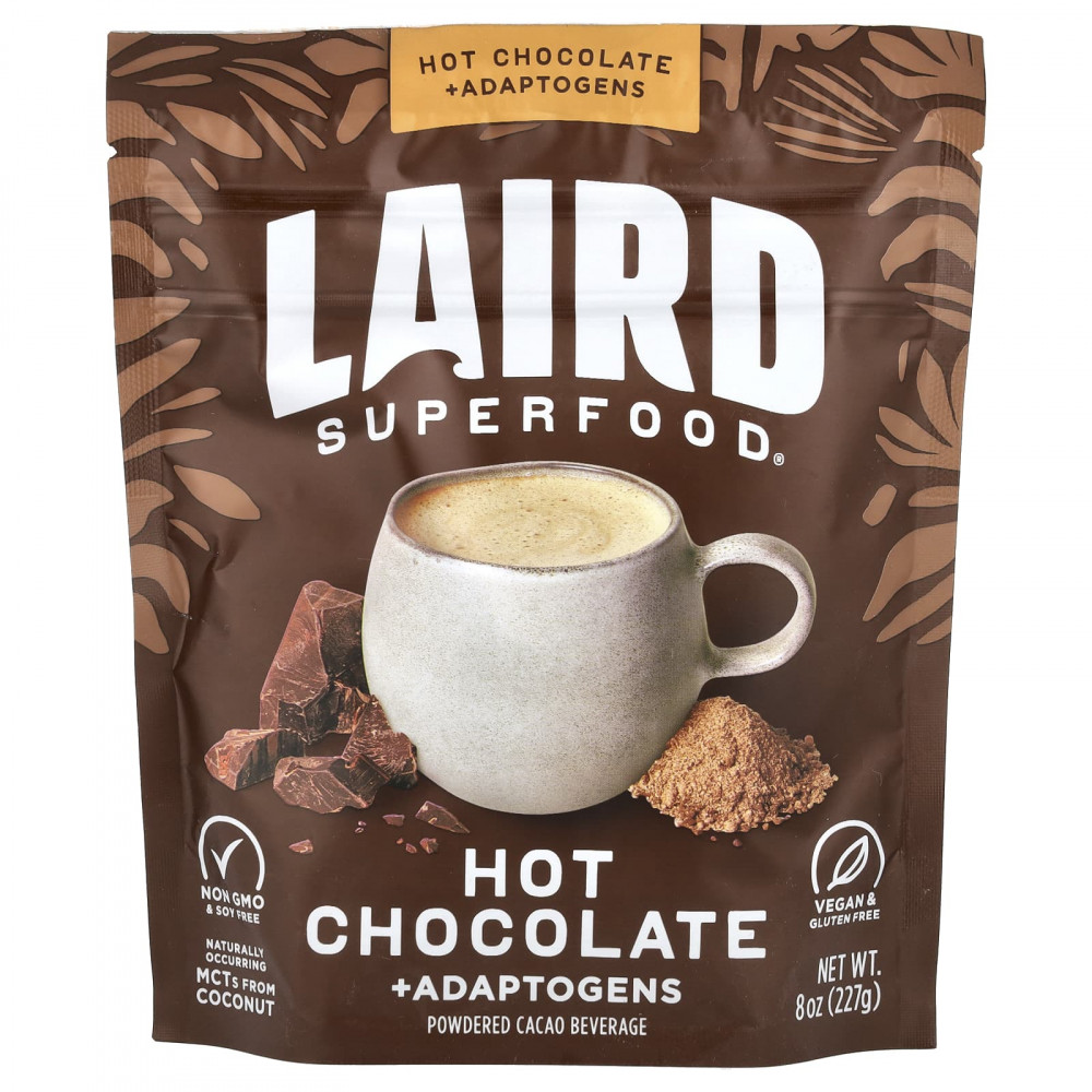 Laird Superfood, Горячий шоколад с адаптогенами, 227 г (8 унций) в Москве - eco-herb.ru | изображение Laird Superfood, Горячий шоколад с адаптогенами, 227 г (8 унций) в Москве - eco-herb.ru | фото
