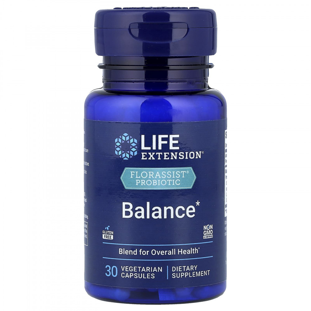 Life Extension, FLORASSIST® PROBIOTIC, баланс, 30 вегетарианских капсул в Москве - eco-herb.ru | изображение Life Extension, FLORASSIST® PROBIOTIC, баланс, 30 вегетарианских капсул в Москве - eco-herb.ru | фото
