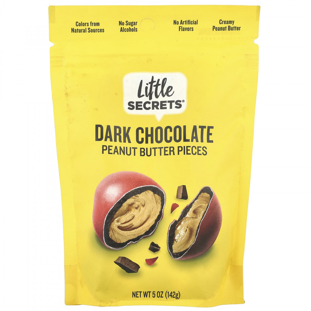 Little Secrets, Кусочки арахисовой пасты, темный шоколад, 142 г (5 унций) в Москве - eco-herb.ru | изображение Little Secrets, Кусочки арахисовой пасты, темный шоколад, 142 г (5 унций) в Москве - eco-herb.ru | фото