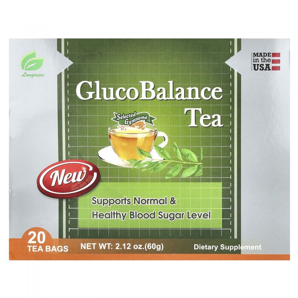 Longreen, GlucoBalance Tea, 20 чайных пакетиков, 60 г (2,12 унции) в Москве - eco-herb.ru | изображение Longreen, GlucoBalance Tea, 20 чайных пакетиков, 60 г (2,12 унции) в Москве - eco-herb.ru | фото