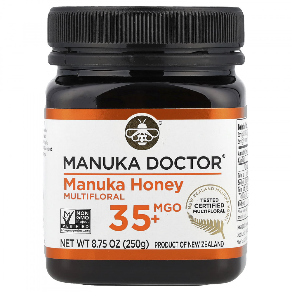 Manuka Doctor, мед манука из разнотравья, MGO 35+, 250 г (8,75 унции) в Москве - eco-herb.ru | изображение Manuka Doctor, мед манука из разнотравья, MGO 35+, 250 г (8,75 унции) в Москве - eco-herb.ru | фото