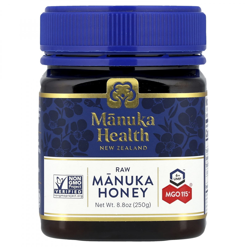 Manuka Health, Необработанный мед манука, UMF 6+ ™, MGO 115+, 250 г (8,8 унции) в Москве - eco-herb.ru | изображение Manuka Health, Необработанный мед манука, UMF 6+ ™, MGO 115+, 250 г (8,8 унции) в Москве - eco-herb.ru | фото